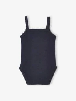 Pack Of 3 Hearts Bodysuits, Thin Straps, For Babies - Blue Dark Two Color/multicol -PETIT BATEAU Sales Store pack of 3 hearts bodysuits thin straps for babies 4