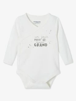 Pack Of 3 Long-Sleeved Bodysuits For Newborns, Organic Cotton, Lovely Nature - White -PETIT BATEAU Sales Store pack of 3 long sleeved bodysuits for newborns organic cotton lovely nature 8