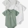 Pack Of 3 Short Sleeve Bodysuits For Newborn Babies - Aqua Green 1 Pack Of 3 Short Sleeve Bodysuits For Newborn Babies - Aqua Green -PETIT BATEAU Sales Store pack of 3 short sleeve bodysuits for newborn babies 20