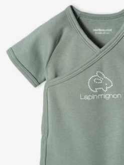 Pack Of 3 Short Sleeve Bodysuits For Newborn Babies - Aqua Green -PETIT BATEAU Sales Store pack of 3 short sleeve bodysuits for newborn babies 25