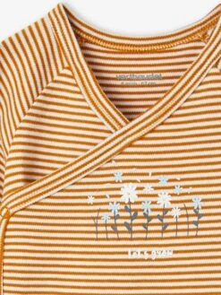 Pack Of 3 Short Sleeve Bodysuits For Newborn Babies - Lilac -PETIT BATEAU Sales Store pack of 3 short sleeve bodysuits for newborn babies 5