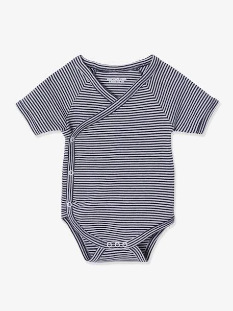 Pack Of 3 Short Sleeve Bodysuits For Newborn Babies - Blue/multi 6 Pack Of 3 Short Sleeve Bodysuits For Newborn Babies - Blue/multi - Image 4