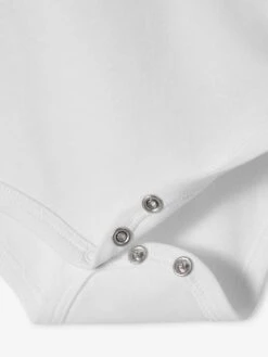 Pack Of 3 Short Sleeve Bodysuits With Cutaway Shoulders, Organic Collection - White Light Two Color/multicol -PETIT BATEAU Sales Store pack of 3 short sleeve bodysuits with cutaway shoulders organic collection 3