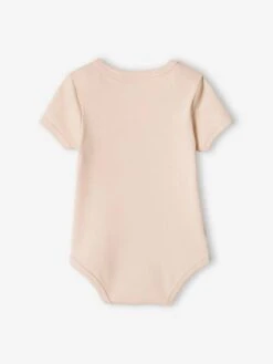 Pack Of 3 Short Sleeve "Fox" Bodysuits For Babies - Rose Beige -PETIT BATEAU Sales Store pack of 3 short sleeve fox bodysuits for babies 4