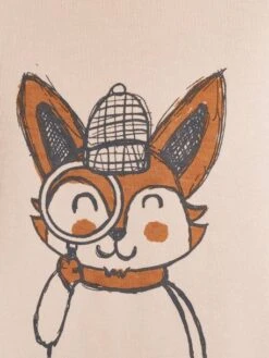 Pack Of 3 Short Sleeve "Fox" Bodysuits For Babies - Rose Beige -PETIT BATEAU Sales Store pack of 3 short sleeve fox bodysuits for babies 5