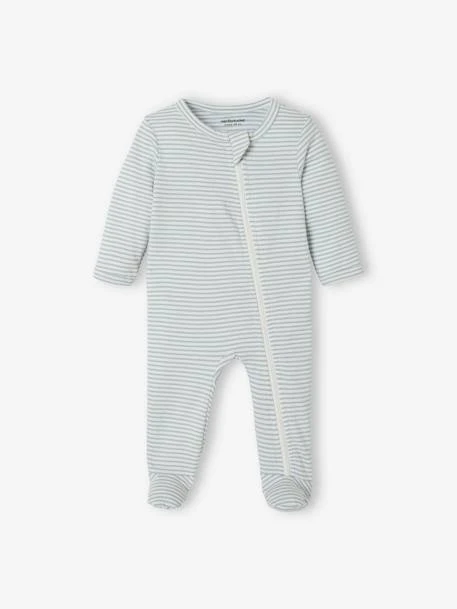 Pack Of 3 Sleepsuits In Jersey Knit For Babies - White Light Two Color/multicol 5 Pack Of 3 Sleepsuits In Jersey Knit For Babies - White Light Two Color/multicol - Image 3