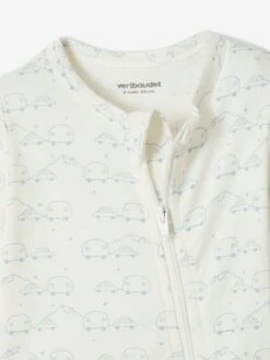 Pack Of 3 Sleepsuits In Jersey Knit For Babies - Beige Medium Two Colors/multic -PETIT BATEAU Sales Store pack of 3 sleepsuits in jersey knit for babies 25