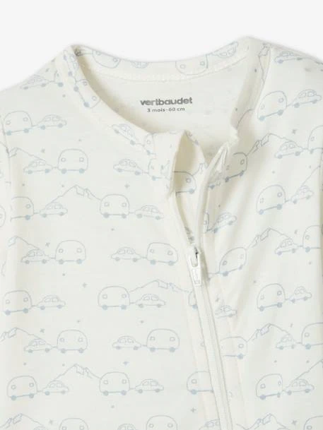 Pack Of 3 Sleepsuits In Jersey Knit For Babies - White Light Two Color/multicol 8 Pack Of 3 Sleepsuits In Jersey Knit For Babies - White Light Two Color/multicol - Image 6