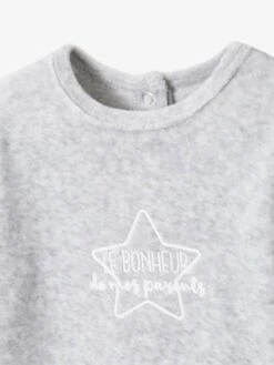 Pack Of 3 Sleepsuits In Velour, For Babies - Dark Orange -PETIT BATEAU Sales Store pack of 3 sleepsuits in velour for babies 17