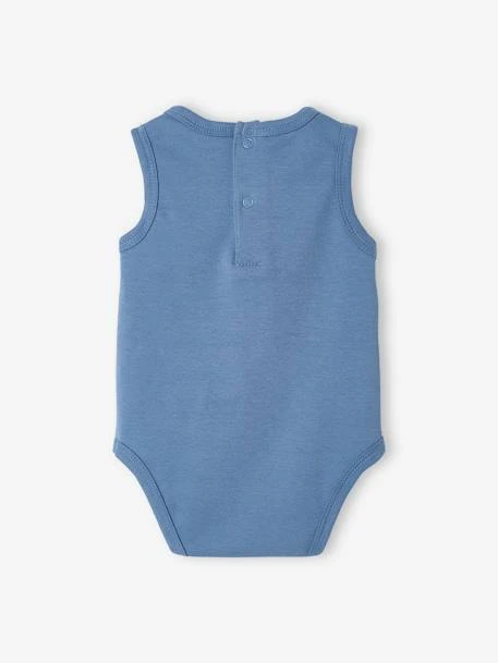 Pack Of 3 Sleeveless Bodysuits For Babies - Turmeric 7 Pack Of 3 Sleeveless Bodysuits For Babies - Turmeric - Image 5