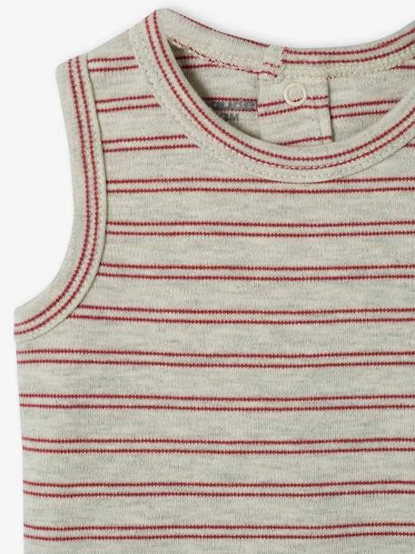 Pack Of 3 Sleeveless Bodysuits For Babies - Turmeric 11 Pack Of 3 Sleeveless Bodysuits For Babies - Turmeric - Image 9