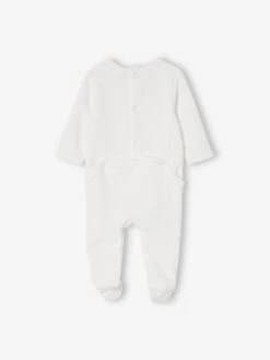 Pack Of 3 Velour Sleepsuits With Front Opening For Babies - White Light Two Color/multicol 16 Pack Of 3 Velour Sleepsuits With Front Opening For Babies - White Light Two Color/multicol -PETIT BATEAU Sales Store pack of 3 velour sleepsuits with front opening for babies 24