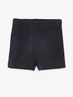 Pack Of 4 Terry Cloth Shorts, For Babies - Dark Blue -PETIT BATEAU Sales Store pack of 4 terry cloth shorts for babies 4