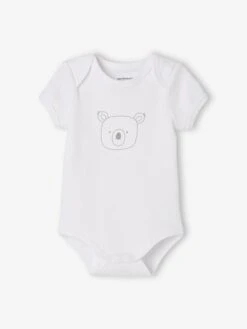 Pack Of 5 «Animals» Bodysuits, Short Sleeves, Full-Length Opening, For Babies - White Light Two Color/multicol 14 Pack Of 5 «Animals» Bodysuits, Short Sleeves, Full-Length Opening, For Babies - White Light Two Color/multicol -PETIT BATEAU Sales Store pack of 5 animals bodysuits short sleeves full length opening for babies 3