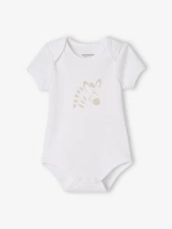 Pack Of 5 «Animals» Bodysuits, Short Sleeves, Full-Length Opening, For Babies - White Light Two Color/multicol 16 Pack Of 5 «Animals» Bodysuits, Short Sleeves, Full-Length Opening, For Babies - White Light Two Color/multicol -PETIT BATEAU Sales Store pack of 5 animals bodysuits short sleeves full length opening for babies 5