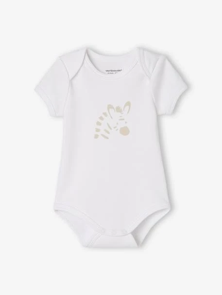 Pack Of 5 «Animals» Bodysuits, Short Sleeves, Full-Length Opening, For Babies - White Light Two Color/multicol 8 Pack Of 5 «Animals» Bodysuits, Short Sleeves, Full-Length Opening, For Babies - White Light Two Color/multicol - Image 6