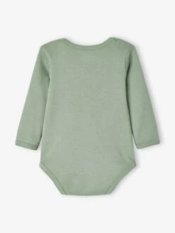 Pack Of 5 Long Sleeve Bodysuits With Cutaway Shoulders, For Babies - Green Dark 2 Color/multicolorr 18 Pack Of 5 Long Sleeve Bodysuits With Cutaway Shoulders, For Babies - Green Dark 2 Color/multicolorr -PETIT BATEAU Sales Store pack of 5 long sleeve bodysuits with cutaway shoulders for babies 6
