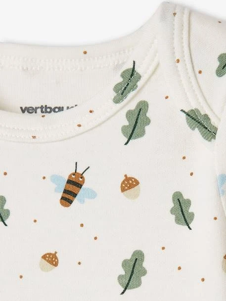 Pack Of 5 Long Sleeve Bodysuits With Cutaway Shoulders, For Babies - Green Dark 2 Color/multicolorr 12 Pack Of 5 Long Sleeve Bodysuits With Cutaway Shoulders, For Babies - Green Dark 2 Color/multicolorr - Image 10