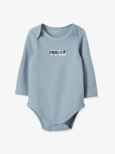 Pack Of 5 Long-Sleeved Bodysuits For Babies, Travelling Animals - Blue/multi 7 Pack Of 5 Long-Sleeved Bodysuits For Babies, Travelling Animals - Blue/multi - Image 5