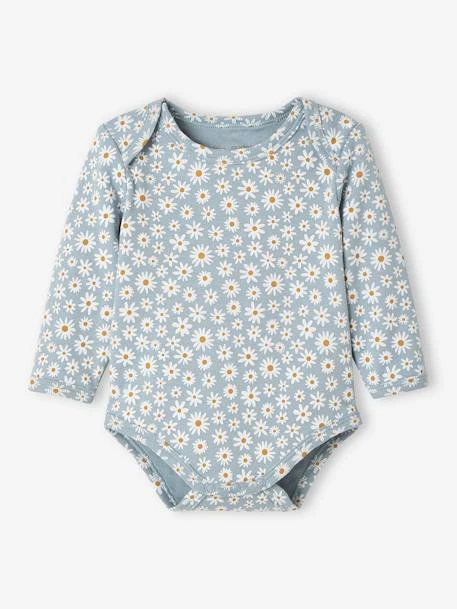 Pack Of 5 Long-Sleeved Bodysuits For Newborn Babies - Beige Medium Two Colors/multic 5 Pack Of 5 Long-Sleeved Bodysuits For Newborn Babies - Beige Medium Two Colors/multic - Image 3