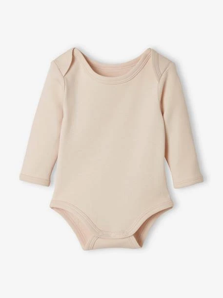 Pack Of 5 Long-Sleeved Bodysuits For Newborn Babies - Beige Medium Two Colors/multic 6 Pack Of 5 Long-Sleeved Bodysuits For Newborn Babies - Beige Medium Two Colors/multic - Image 4
