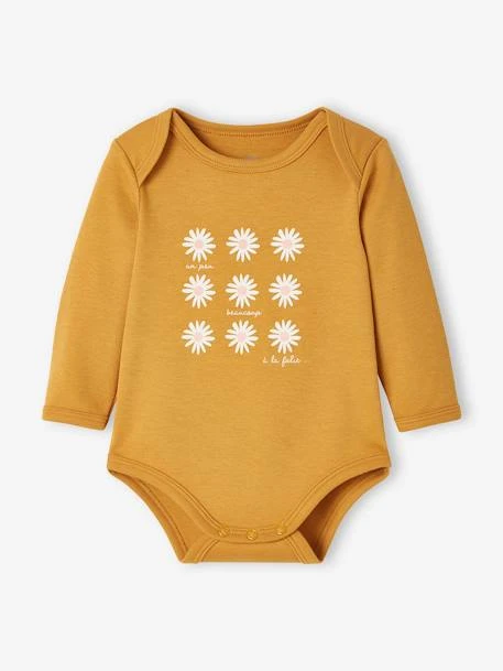 Pack Of 5 Long-Sleeved Bodysuits For Newborn Babies - Beige Medium Two Colors/multic 7 Pack Of 5 Long-Sleeved Bodysuits For Newborn Babies - Beige Medium Two Colors/multic - Image 5