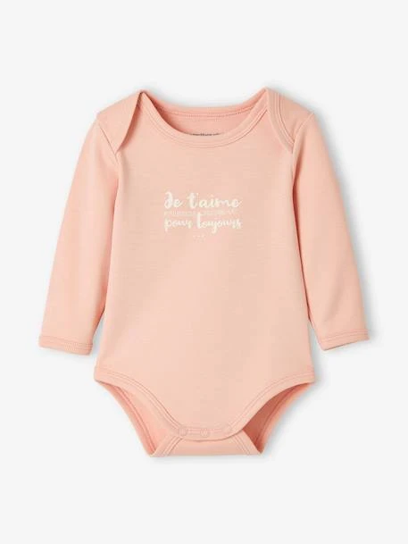 Pack Of 5 Long-Sleeved Bodysuits For Newborn Babies - Beige Medium Two Colors/multic 8 Pack Of 5 Long-Sleeved Bodysuits For Newborn Babies - Beige Medium Two Colors/multic - Image 6