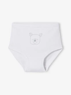 Pack Of 5 Nappy Cover Briefs In Pure Cotton, For Babies - White Light Two Color/multicol -PETIT BATEAU Sales Store pack of 5 nappy cover briefs in pure cotton for babies 4