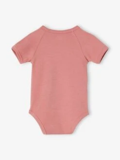 Pack Of 5 Short Sleeve Bodysuits For Newborn Babies - Pale Pink -PETIT BATEAU Sales Store pack of 5 short sleeve bodysuits for newborn babies 17