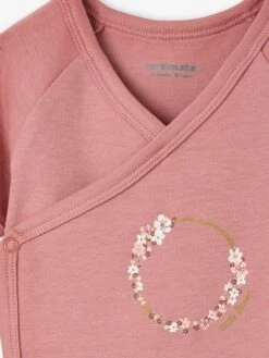 Pack Of 5 Short Sleeve Bodysuits For Newborn Babies - Pale Pink -PETIT BATEAU Sales Store pack of 5 short sleeve bodysuits for newborn babies 18