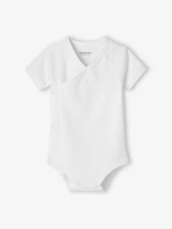 Pack Of 5 Short Sleeve Bodysuits For Newborn Babies - White Light Two Color/multicol -PETIT BATEAU Sales Store pack of 5 short sleeve bodysuits for newborn babies 5