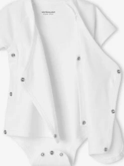 Pack Of 5 Short Sleeve Bodysuits For Newborn Babies - White Light Two Color/multicol -PETIT BATEAU Sales Store pack of 5 short sleeve bodysuits for newborn babies 8