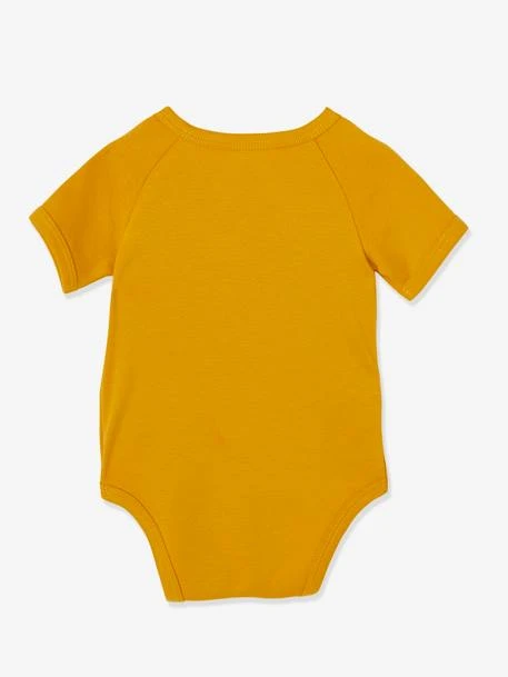Pack Of 5 Short Sleeve Bodysuits, Seagull, Front Opening, For Newborn Babies - Dark Yellow 4 Pack Of 5 Short Sleeve Bodysuits, Seagull, Front Opening, For Newborn Babies - Dark Yellow - Image 2