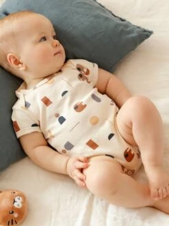 PETIT BATEAU Sales Store -PETIT BATEAU Sales Store pack of 5 short sleeve elephant bodysuits for babies 1