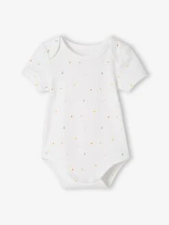 Pack Of 5 Short Sleeve "Fruits" Bodysuits For Babies - White Light Two Color/multicol 14 Pack Of 5 Short Sleeve "Fruits" Bodysuits For Babies - White Light Two Color/multicol -PETIT BATEAU Sales Store pack of 5 short sleeve fruits bodysuits for babies 3