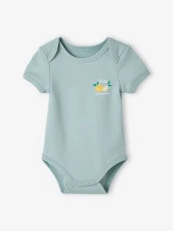 Pack Of 5 Short Sleeve "Fruits" Bodysuits For Babies - White Light Two Color/multicol 15 Pack Of 5 Short Sleeve "Fruits" Bodysuits For Babies - White Light Two Color/multicol -PETIT BATEAU Sales Store pack of 5 short sleeve fruits bodysuits for babies 4