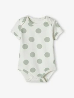 Pack Of 5 Short Sleeve "sunshine" Bodysuits For Babies - Aqua Green -PETIT BATEAU Sales Store pack of 5 short sleeve sunshine bodysuits for babies 3