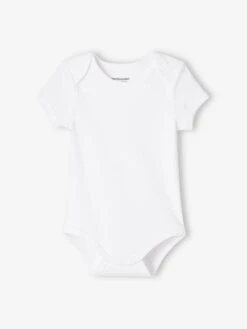 Pack Of 7 Short Sleeve Bodysuits, Full-Length Opening, For Babies - Blue Medium Two Color/multicol -PETIT BATEAU Sales Store pack of 7 short sleeve bodysuits full length opening for babies 17