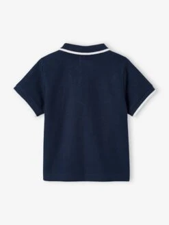 Polo Shirt With Embroidery On The Chest, For Baby Boys - Dark Blue -PETIT BATEAU Sales Store polo shirt with embroidery on the chest for baby boys 3