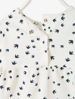 Printed Top For Baby Girls - White/print -PETIT BATEAU Sales Store printed top for baby girls 2