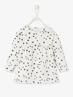 Printed Top For Baby Girls - White/print