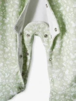 Rabbit Sleepsuit In Velour, For Babies - Aqua Green 9 Rabbit Sleepsuit In Velour, For Babies - Aqua Green -PETIT BATEAU Sales Store rabbit sleepsuit in velour for babies 3