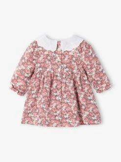 PETIT BATEAU Sales Store -PETIT BATEAU Sales Store romantic dress with broderie anglaise collar for babies 1