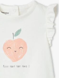 Set Of 2 Fruity Jumpsuits For Babies - Pale Pink -PETIT BATEAU Sales Store set of 2 fruity jumpsuits for babies 4