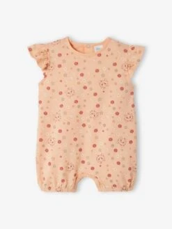 Set Of 2 Jumpsuits For Babies, Marie Of The Aristocats By Disney® - Peach -PETIT BATEAU Sales Store set of 2 jumpsuits for babies marie of the aristocats by disney 2