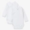 Set Of 2 Long Sleeve Wrapover Bodysuits In Organic Cotton For Newborn Babies, By Petit Bateau - White Light Two Color/multicol 1 Set Of 2 Long Sleeve Wrapover Bodysuits In Organic Cotton For Newborn Babies, By Petit Bateau - White Light Two Color/multicol -PETIT BATEAU Sales Store set of 2 long sleeve wrapover bodysuits in organic cotton for newborn babies by petit bateau