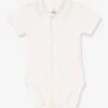 Short Sleeve Bodysuit, By PETIT BATEAU - White -PETIT BATEAU Sales Store short sleeve bodysuit by petit bateau