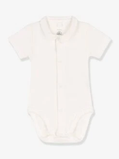 Short Sleeve Bodysuit, By PETIT BATEAU - White