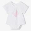 Short Sleeve Bodysuit Top For Babies - White 1 Short Sleeve Bodysuit Top For Babies - White -PETIT BATEAU Sales Store short sleeve bodysuit top for babies