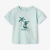 Short Sleeve Crocodile T-Shirt For Babies - Orange -PETIT BATEAU Sales Store short sleeve crocodile t shirt for babies